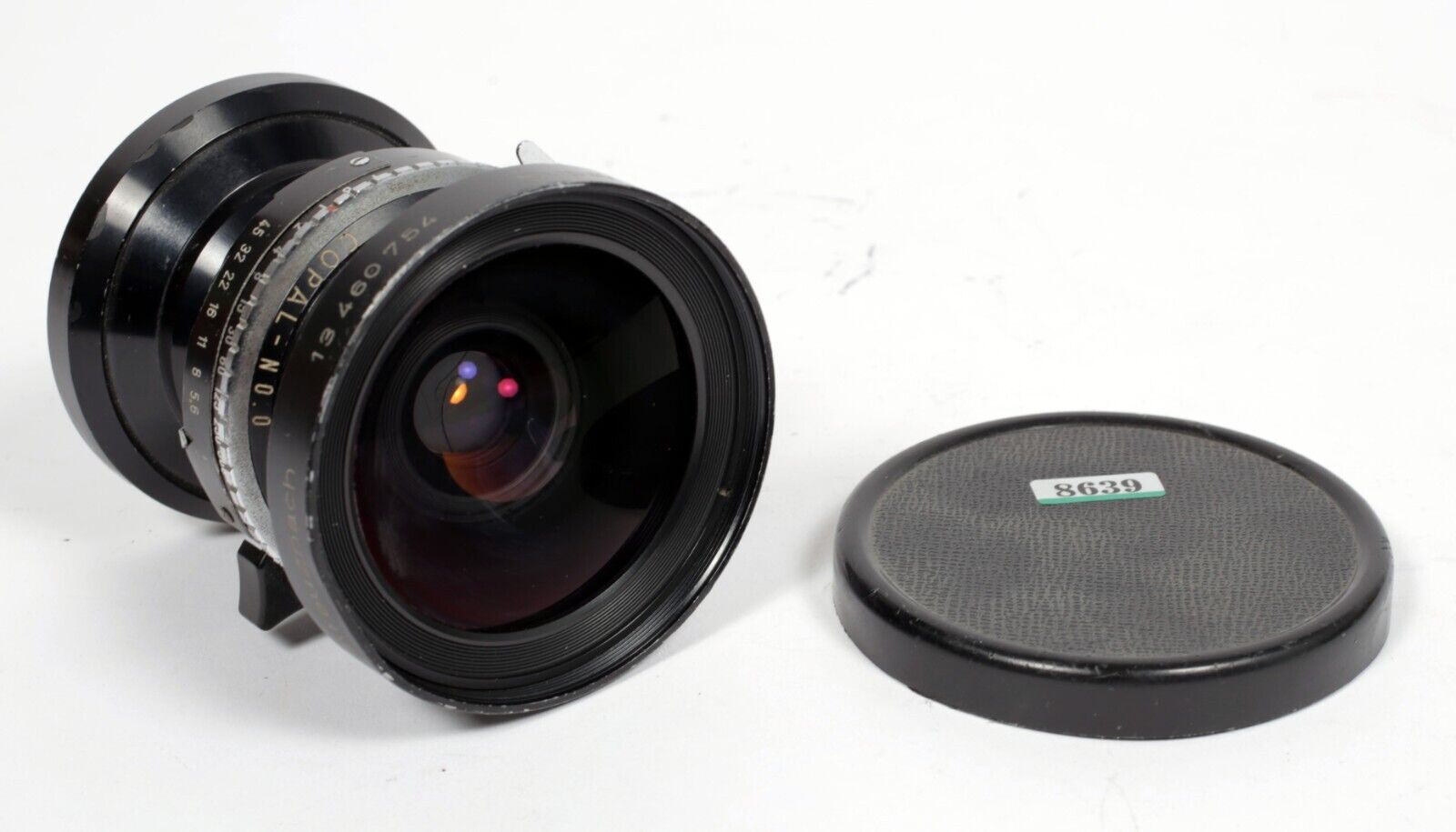 Schneider Super Angulon 75mm F5.6 MC lens in Copal #0 shutter #8639 |  CatLABS